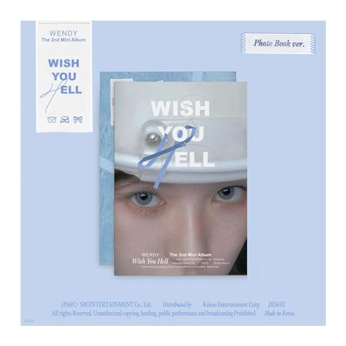 Red Velvet Wendy WISH YOU HELL 2nd Solo Mini Album Photobook Version CD+1p Folded Poster on pack+72p PhotoBook+18p Clip Book+1ea Care Label+2p PostCard+1p PhotoCard+Tracking Sealed von KPOP