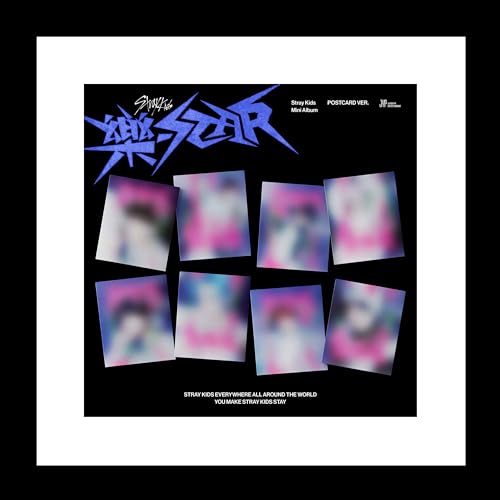 Stray Kids 樂-Star Rock-Star 8th Mini Album POSTCARD HAN Version CD+8p PostCard+1p Lyrics Paper+1p Mini Folded Poster on Pack+1p PhotoCard+Tracking Sealed von KPOP