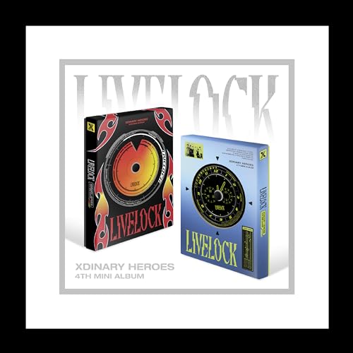 Xdinary Heroes Livelock 4th Mini Album Standard 2 Version SET CD+84p PhotoBook+2p PhotoCard+1p Credential Card+1p Trading Card+1p Lyric Poster on Pack+Tracking Sealed XH von KPOP