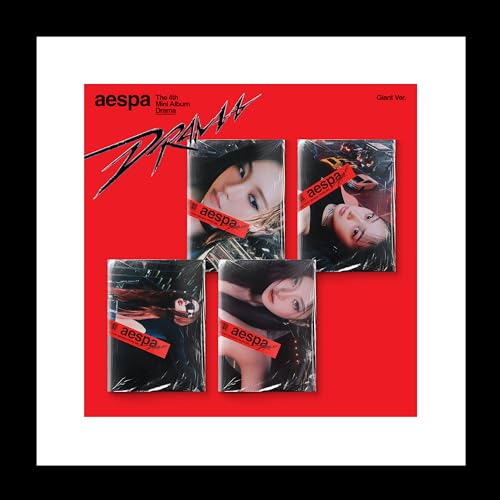 aespa Drama 4th Mini Album Giant 4 Version SET CD+72p Booklet+1p PhotoCard+Tracking Sealed von KPOP