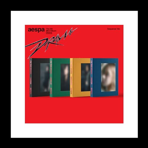 aespa Drama 4th Mini Album Sequence 4 Version SET CD+72p Booklet+1p PhotoCard+Tracking Sealed von KPOP