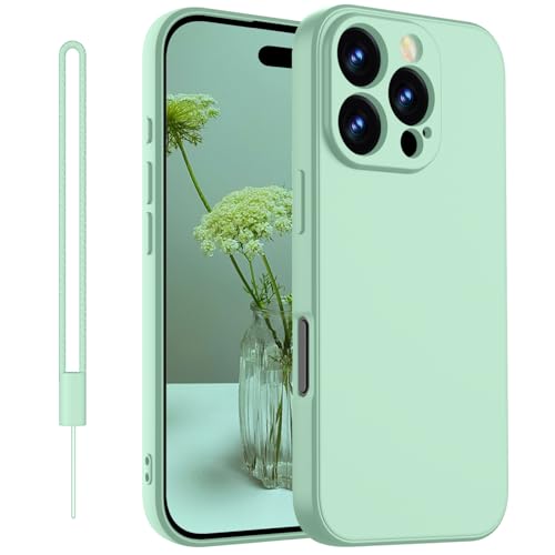 KPPIT Hülle für iPhone 16 Pro Max Hülle Silikon mit Lanyard, Handyhülle für iPhone 16 Pro Max Ultra Dünn mit Microfiber, Kratzfeste und stoßfeste Schutzhülle iPhone 16 Pro Max Case 6.9'' Helles Cyan KPPIT Hülle für iPhone 16 Pro Max Hülle Silikon mit Lanyard, Handyhülle für iPhone 16 Pro Max Ultra Dünn mit Microfiber, Kratzfeste und stoßfeste Schutzhülle iPhone 16 Pro Max Case 6.9'' Helles Cyan von KPPIT