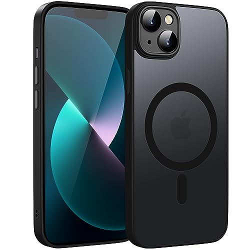 KPPIT Magnetic für iPhone 13 Hülle für Magsafe, Handyhülle iPhone 13 mit Magsafe Anti-Fingerabdruck-Schutzhülle Mattiert Durchscheinende Handyhülle für iPhone 13 6,1"- Schwarz KPPIT Magnetic für iPhone 13 Hülle für Magsafe, Handyhülle iPhone 13 mit Magsafe Anti-Fingerabdruck-Schutzhülle Mattiert Durchscheinende Handyhülle für iPhone 13 6,1"- Schwarz von KPPIT