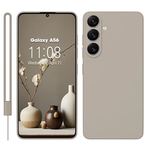 KPPIT Silikon Hülle für Samsung Galaxy A56 5G Hülle mit Lanyard,Handyhülle für Samsung A56 Ultra Dünn mit Microfiber,Kratzfeste Rundumschutz Schutzhülle Cover für Samsung Galaxy A56 Case, Titangrau KPPIT Silikon Hülle für Samsung Galaxy A56 5G Hülle mit Lanyard,Handyhülle für Samsung A56 Ultra Dünn mit Microfiber,Kratzfeste Rundumschutz Schutzhülle Cover für Samsung Galaxy A56 Case, Titangrau von KPPIT