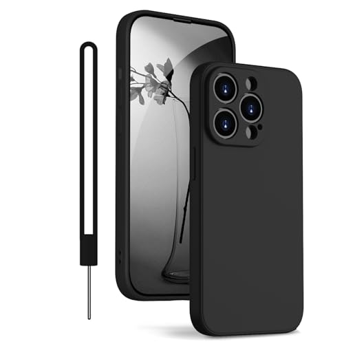 KPPIT Silikon Hülle für iPhone 13 Pro Mit Lanyard - Ultra Dünn Handyhülle Mit Microfiber, Kratzfeste Rundumschutz Schutzhülle 6.1'' Schwarz KPPIT Silikon Hülle für iPhone 13 Pro Mit Lanyard - Ultra Dünn Handyhülle Mit Microfiber, Kratzfeste Rundumschutz Schutzhülle 6.1'' Schwarz von KPPIT