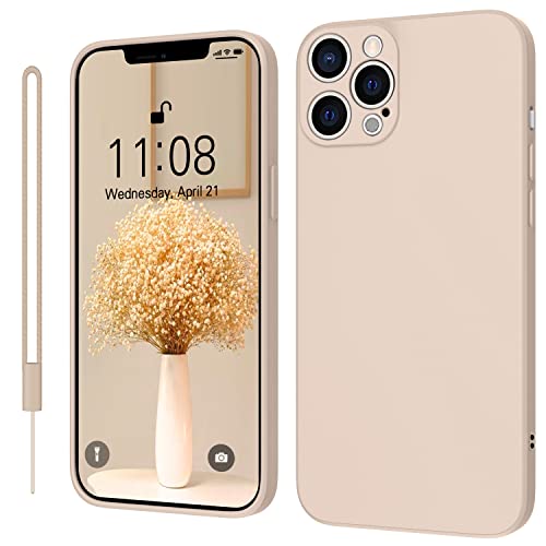 KPPIT iPhone 12 Pro Max Hülle Silikon Case 6.7 Zoll,Hanyhülle iPhone 12 Pro Max [Kameraschutz] [Mikrofaser] [Kratzfeste] Rundumschutz Case Schutzhülle Hülle für iPhone 12 Pro Max,Khaki von KPPIT