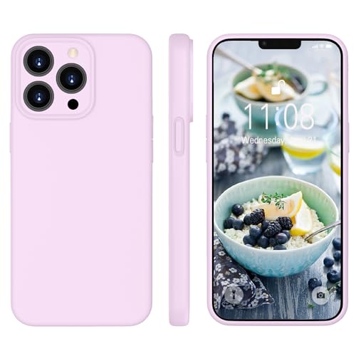 KPPIT iPhone 13 Pro Max Hülle Silikon, Handyhülle iPhone 13 Pro Max mit Weichem Kratzfestem Mikrofaserfutter, Rundumschutz Schutzhülle Hülle für iPhone 13 Pro Max 6.7''- Violett von KPPIT