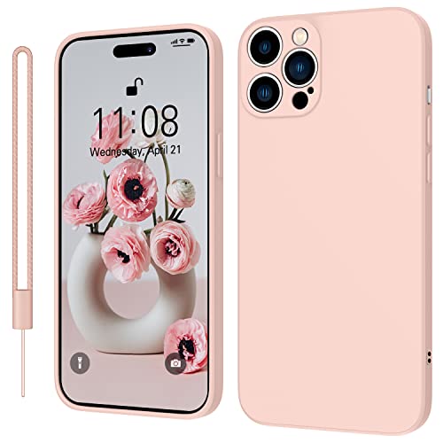 KPPIT iPhone 14 Pro Max Hülle Silikon Case,Hanyhülle iPhone 14 Pro Max [Kameraschutz] [Mikrofaser] [Kratzfeste] Rundumschutz Case Schutzhülle Hülle für iPhone 14 Pro Max(6.7 Zoll) Rosa von KPPIT