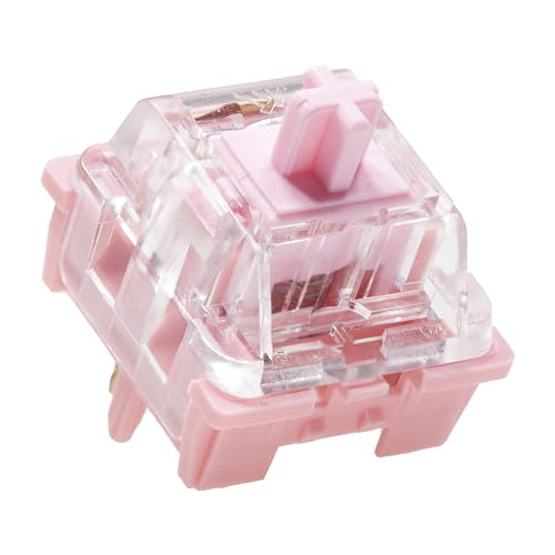 KPREPUBLIC KTT Rose Switch Linear 63g MX Switch für mechanische Tastatur Factory Lubed Pink PC PA POM (KTT Rose Switch x70) von KPREPUBLIC