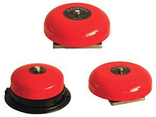 KPS 203100002 Bell Klangfarben abdecken, 230 VAC Tension, 90 dB Sound, IP 54, 152 mm Durchmesser, 74 mm Höhe, rot von KPS