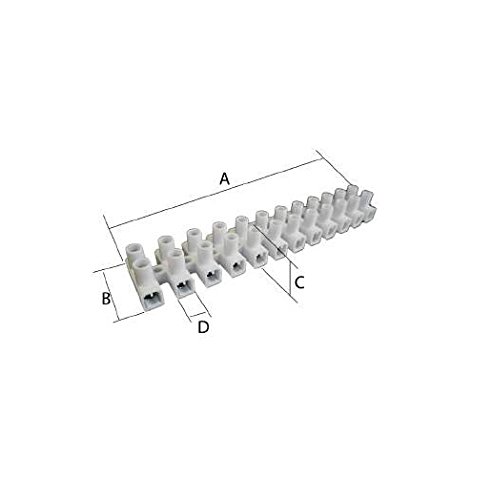 KPS 701150104 Terminal Strips in Polypropylen, 25 mm², 10 Minimale Verpackung, 100 Paket Inhalt, schwarz KPS 701150104 Terminal Strips in Polypropylen, 25 mm², 10 Minimale Verpackung, 100 Paket Inhalt, schwarz von KPS