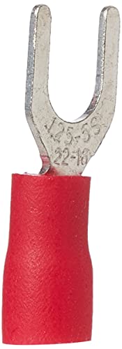 KPS 702200015 Terminals preaislados, Gabel, 0,5 mm² – 1,5 mm² Abschnitt der Treiber, 10 mm breite, 100 Paket, rot von KPS