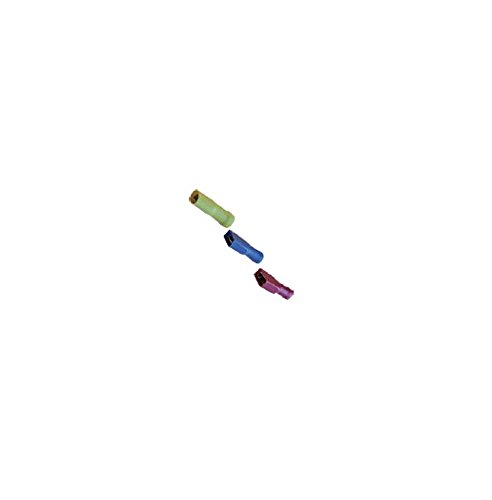 KPS 702200065 Verbinder vorisoliert, Faston-Flachstecker weiblich vollisoliert, 0,5 mm² – 1,5 mm² Leiterquerschnitt, 4,8 mm x 0,5 mm Steckergröße, blau, 100 Stück von KPS