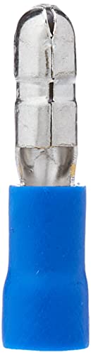 KPS 702200071 Terminals preaislados, enchufables rund Stecker, 1,5 mm² – 2,5 mm² Abschnitt der Treiber, 5 mm Durchmesser von Fuß, 100 Paket, Blau von KPS