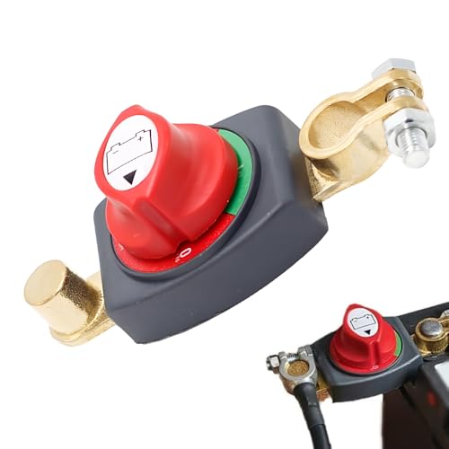 KQWVZ Batterie Trennschalter, 12V bis 48V Autobatterie Trennschalter, Batterie Hauptschalter, Trennschalter Wasserdicht, Trennschalter Batterie für Auto Motorrad Marine Boat Caravan Yacht Bus Boot KQWVZ Batterie Trennschalter, 12V bis 48V Autobatterie Trennschalter, Batterie Hauptschalter, Trennschalter Wasserdicht, Trennschalter Batterie für Auto Motorrad Marine Boat Caravan Yacht Bus Boot von KQWVZ