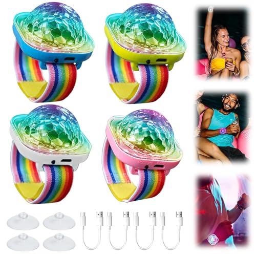 KQWVZ Discokugel Armband Partylicht, 4 Stück Disco Ball Lichtkinder Mit Saugnapf, Mini Discokugel Licht, Disco Kugel Armband Tonaktivierte LED-Lichtuhr Für Kind Party Auto Tanzen Dj Club KQWVZ Discokugel Armband Partylicht, 4 Stück Disco Ball Lichtkinder Mit Saugnapf, Mini Discokugel Licht, Disco Kugel Armband Tonaktivierte LED-Lichtuhr Für Kind Party Auto Tanzen Dj Club von KQWVZ