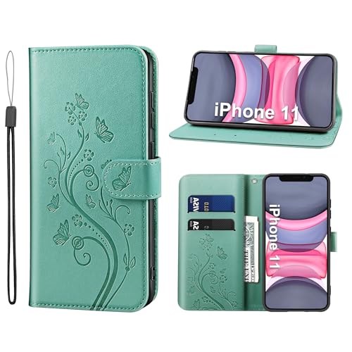 KRAFTCARE Handyhülle für iPhone 11 Mit Kartenfach, Geld Slot, Ständer, Magnetic Closure - Flip Case Leder Schutzhülle Tasche für 6.1 Zoll, Grün KRAFTCARE Handyhülle für iPhone 11 Mit Kartenfach, Geld Slot, Ständer, Magnetic Closure - Flip Case Leder Schutzhülle Tasche für 6.1 Zoll, Grün von KRAFTCARE