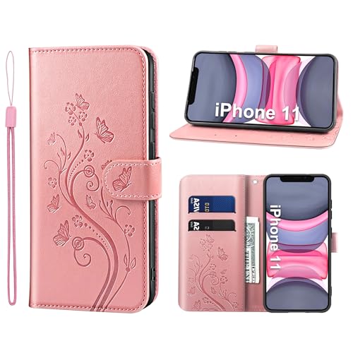 KRAFTCARE Handyhülle für iPhone 11 Mit Kartenfach, Geld Slot, Ständer, Magnetic Closure - Flip Case Leder Schutzhülle Tasche für 6.1 Zoll, Rosa KRAFTCARE Handyhülle für iPhone 11 Mit Kartenfach, Geld Slot, Ständer, Magnetic Closure - Flip Case Leder Schutzhülle Tasche für 6.1 Zoll, Rosa von KRAFTCARE