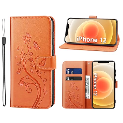 KRAFTCARE Handyhülle für iPhone 12 Hülle, für iPhone 12 Hülle mit Kartenfach Geld Slot Ständer Magnetic Closure, Flip Case Leder Schutzhülle Tasche Handyhülle für iPhone 12 Hülle KRAFTCARE Handyhülle für iPhone 12 Hülle, für iPhone 12 Hülle mit Kartenfach Geld Slot Ständer Magnetic Closure, Flip Case Leder Schutzhülle Tasche Handyhülle für iPhone 12 Hülle von KRAFTCARE