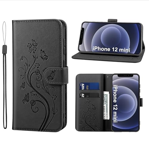 KRAFTCARE Handyhülle für iPhone 12 Mini Hülle, für iPhone 12 Mini Hülle mit Kartenfach Geld Slot Ständer Magnetic Closure, Flip Case Leder Schutzhülle Tasche Handyhülle für iPhone 12 Mini Hülle KRAFTCARE Handyhülle für iPhone 12 Mini Hülle, für iPhone 12 Mini Hülle mit Kartenfach Geld Slot Ständer Magnetic Closure, Flip Case Leder Schutzhülle Tasche Handyhülle für iPhone 12 Mini Hülle von KRAFTCARE