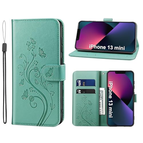 KRAFTCARE Handyhülle für iPhone 13 Mini mit Kartenfach, Geld Slot, Ständer und Magnetic Closure - Flip Case Leder Schutzhülle Tasche KRAFTCARE Handyhülle für iPhone 13 Mini mit Kartenfach, Geld Slot, Ständer und Magnetic Closure - Flip Case Leder Schutzhülle Tasche von KRAFTCARE