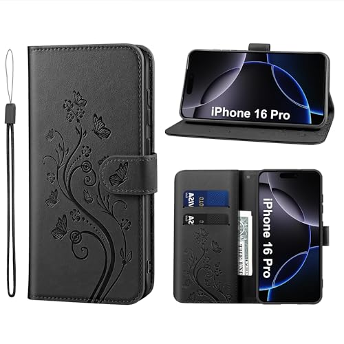 KRAFTCARE Handyhülle für iPhone 16 Pro Mit Kartenfach, Geld Slot, Ständer und Magnetic Closure - Flip Case Leder Schutzhülle Tasche KRAFTCARE Handyhülle für iPhone 16 Pro Mit Kartenfach, Geld Slot, Ständer und Magnetic Closure - Flip Case Leder Schutzhülle Tasche von KRAFTCARE