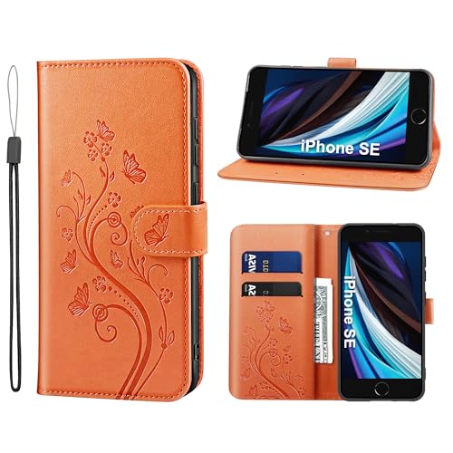 KRAFTCARE Handyhülle für iPhone SE 2020/2022 Hülle, für iPhone 8/7 Hülle mit Kartenfach Geld Slot Ständer Magnetic Closure, Flip Case Leder Schutzhülle Tasche Handyhülle für iPhone 8/7/SE Hülle KRAFTCARE Handyhülle für iPhone SE 2020/2022 Hülle, für iPhone 8/7 Hülle mit Kartenfach Geld Slot Ständer Magnetic Closure, Flip Case Leder Schutzhülle Tasche Handyhülle für iPhone 8/7/SE Hülle von KRAFTCARE