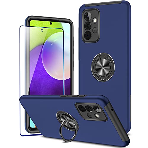 KRAFTCARE Schutzhülle für Samsung A52/A52s mit Ständerring und Displayschutzfolie, stoßfest und kratzfest, 360° magnetischer Ringhalter, Ständer, Handy-Abdeckung für Samsung Galaxy A52/A52s – Blau KRAFTCARE Schutzhülle für Samsung A52/A52s mit Ständerring und Displayschutzfolie, stoßfest und kratzfest, 360° magnetischer Ringhalter, Ständer, Handy-Abdeckung für Samsung Galaxy A52/A52s – Blau von KRAFTCARE