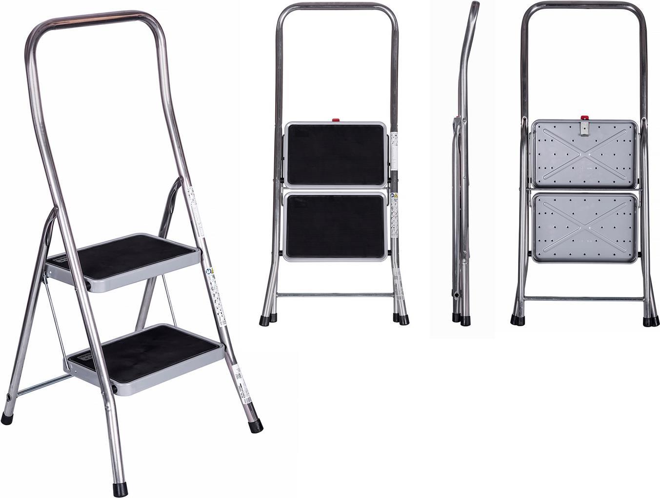 Aluminium Klapptritt klappbar Arbeitshöhe max. 2.50 m MONTO Toppy XL (130860) von KRAUSE