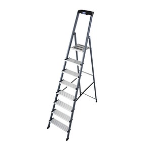 KRAUSE Haushaltsleiter Securo schwarz 8 Stufen, H: 255,0 cm KRAUSE Haushaltsleiter Securo schwarz 8 Stufen, H: 255,0 cm von KRAUSE
