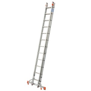 KRAUSE Schiebeleiter MONTO Fabilo alu 24 Sprossen, H: 355,0 cm von KRAUSE