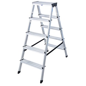 KRAUSE Stehleiter MONTO Dopplo alu 2x 5 Stufen, H: 118 cm KRAUSE Stehleiter MONTO Dopplo alu 2x 5 Stufen, H: 118 cm von KRAUSE