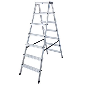 KRAUSE Stehleiter MONTO Dopplo alu 2x 7 Stufen, H: 164,0 cm KRAUSE Stehleiter MONTO Dopplo alu 2x 7 Stufen, H: 164,0 cm von KRAUSE