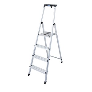 KRAUSE Stehleiter MONTO Safety alu 4 Stufen, H: 160,0 cm von KRAUSE