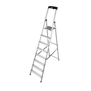 KRAUSE Stehleiter MONTO Safety alu 8 Stufen, H: 255,0 cm von KRAUSE