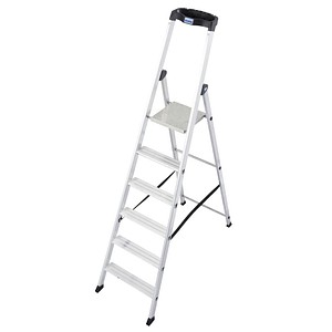 KRAUSE Stehleiter MONTO Solido alu 6 Stufen, H: 210,0 cm KRAUSE Stehleiter MONTO Solido alu 6 Stufen, H: 210,0 cm von KRAUSE