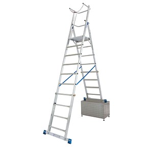 KRAUSE Podestleiter STABILO alu 10 Sprossen, H: 369,0 cm KRAUSE Podestleiter STABILO alu 10 Sprossen, H: 369,0 cm von KRAUSE