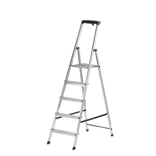 KRAUSE Stehleiter Safety, 5 Stufen, 126337 von KRAUSE