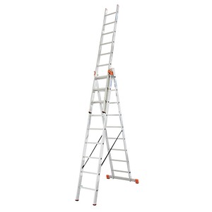 KRAUSE Vielzweckleiter MONTO Tribilo alu 3x 9 Sprossen, H: 270,0 cm von KRAUSE