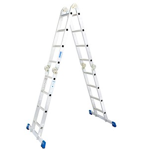 KRAUSE Vielzweckleiter STABILO alu 16 Sprossen, H: 130,0 cm von KRAUSE