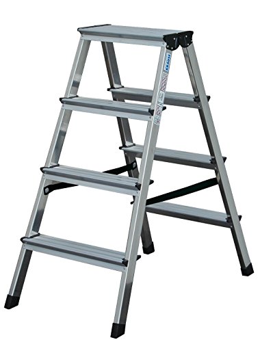 KRAUSE Doppelleiter Dopplo, 2 x 8 Stufen, 120373 von KRAUSE