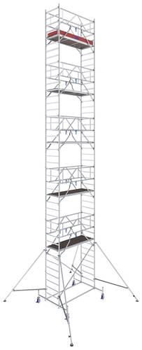 Krause 771100 FahrGerüst Aluminium Rollgerüst fahrbar Arbeitshöhe (max.): 12.40m Silber 296.50kg von KRAUSE