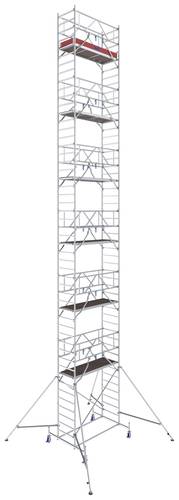 Krause 771124 FahrGerüst Aluminium Rollgerüst fahrbar Arbeitshöhe (max.): 14.4m Silber 337.50kg von KRAUSE