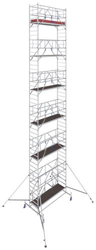 Krause 772114 FahrGerüst Aluminium Rollgerüst fahrbar Arbeitshöhe (max.): 13.40m Silber 364.5kg von KRAUSE