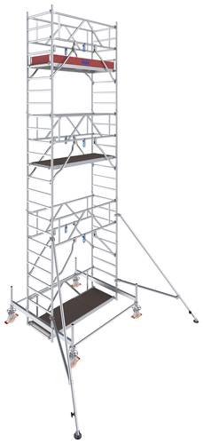 Krause 773043 FahrGerüst Aluminium Rollgerüst fahrbar Arbeitshöhe (max.): 7.50m Silber 209kg von KRAUSE
