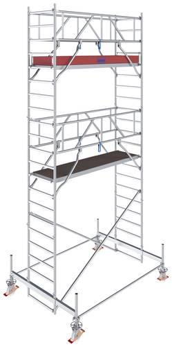 Krause 774033 FahrGerüst Aluminium Rollgerüst fahrbar Arbeitshöhe (max.): 6.50m Silber 178.5kg von KRAUSE