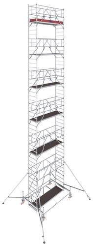 Krause 774101 FahrGerüst Aluminium Rollgerüst fahrbar Arbeitshöhe (max.): 13.50m Silber 381kg von KRAUSE