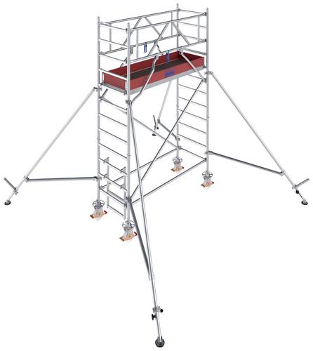 Krause 776013 FahrGerüst Aluminium Rollgerüst fahrbar Arbeitshöhe (max.): 4.30m Silber 122kg von KRAUSE