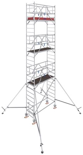 Krause 776051 FahrGerüst Aluminium Rollgerüst fahrbar Arbeitshöhe (max.): 8.30m Silber 205kg von KRAUSE