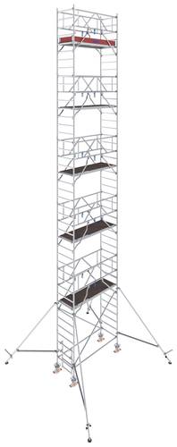 Krause 776099 FahrGerüst Aluminium Rollgerüst fahrbar Arbeitshöhe (max.): 12.30m Silber 291.5kg von KRAUSE